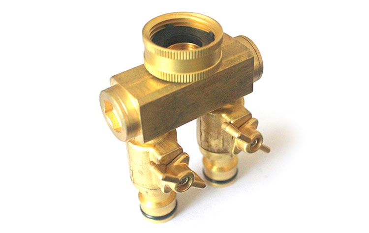 Duty Brass 2 Way Hose Manifold Hose Adapter made in China