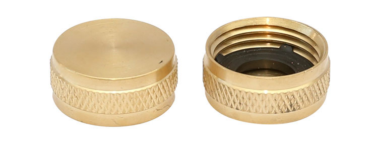 3/4 in. Brass Threaded Female garden Hose End Caps